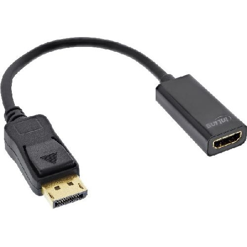 InLine® DisplayPort zu HDMI Adapterkabel mit Audio, DisplayPort St auf HDMI Bu 17198C