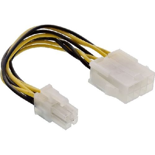 InLine® Stromadapter intern, 8pol ATX2.0 Netzteil (EPS) zu 4pol ATX1.3 Mainboard 26633A