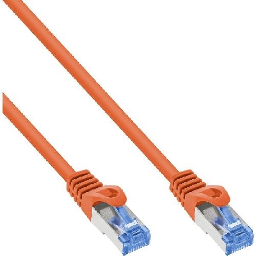 InLine® Patchkabel, Cat.6A, S/FTP, TPE (LSZH), CCA, orange, 1m 72601O