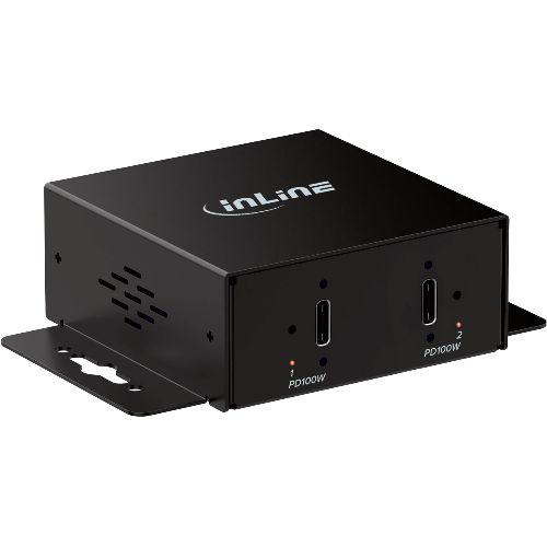 InLine® Industrie 2-Port Mini Charger, USB-C, PD 200W 35396G