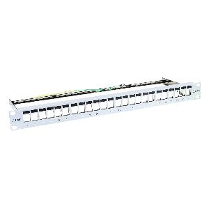 InLine® Patchfeld Leerblech 24-fach, Keystone Snap-In , 48,26cm (19&quot;), 1HE 76824A
