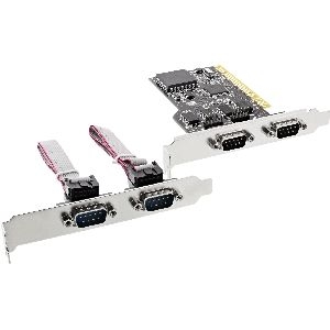 InLine® Schnittstellenkarte, 4x 9pol seriell, PCI 66639I