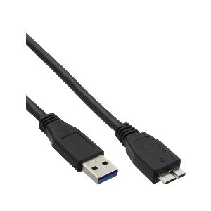 InLine® USB 3.2 Gen.1 Kabel, A an Micro B, schwarz, 2m 35420