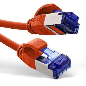 InLine® Patchkabel Slim, Cat.6A, S/FTP, TPE (LSZH) flexibel, PoE, rot, 30m 74930R