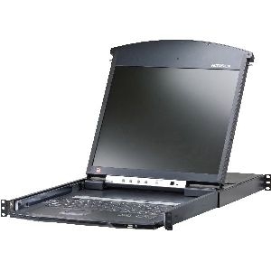 ATEN KL1516AiM SL Cat.5 KVM over IP Switch 16-Port 17-LCD, Dual-Rail, SL-Layout 60718A