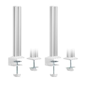 InLine® Slatwall Befestigungssäulen Aluminium, für Tischhalterung Panel, 2er Set 23181B