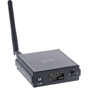 InLine® Bluetooth 5.1 HiFi-Receiver & USB DAC, mit LCD 99209M