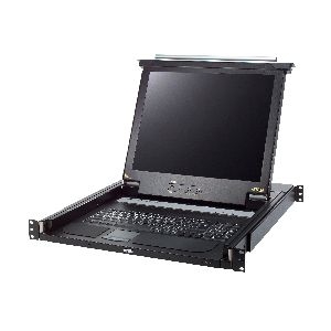 ATEN CL1000M Slideaway-Konsole mit 17"-Display, PS/2 VGA, 19" / 1HE, DE-Layout 60699X