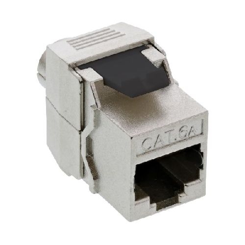 InLine® Keystone RJ45 Buchse, SNAP-In, Cat.6a, Schraubverschluss 76202F