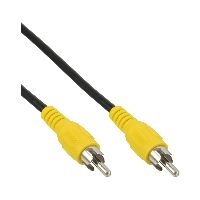 InLine 89937 InLine® Cinch Kabel, Video, 1x Cinch Stecker / Stecker, Steckerfarbe gelb, 2m