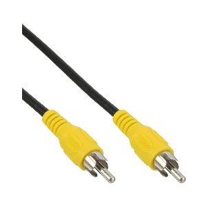 InLine® Cinch Kabel, Video, 1x Cinch Stecker / Stecker, Steckerfarbe gelb, 2m 89937