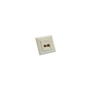 InLine® 69989C InLine® ISDN Anschlussdose, 2x RJ45 Buchse, Unterputz, Schraubanschluss 2x 8-fach