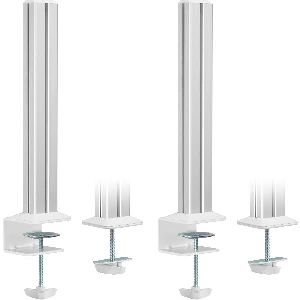 InLine® Slatwall Befestigungssäulen Aluminium, für Tischhalterung Panel, 2er Set 23181B