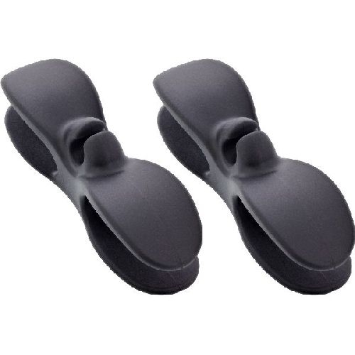 InLine® Kabelaufwickler für Gerätekabel, selbstklebend, schwarz, 2er-Set 59971D