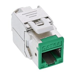 InLine® Keystone RJ45 Buchse, geschirmt, Cat.6A, grün 8er Pack 76207G