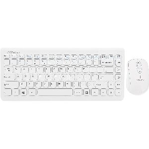 Perixx PERIDUO-707 PLUS US W, Mini Tastatur und Maus Set, schnurlos, weiß 57246A