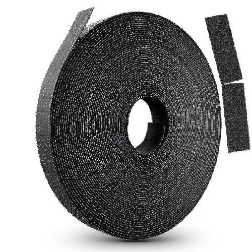 LABEL THE CABLE LTC RIP STRAP, Klettbandrolle abreißbar, schwarz, 10m 59937B