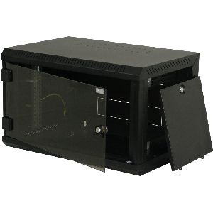 Triton RUA-12-AS6-BAX-A1 19&quot; Wandschrank 12HE, 600x595mm, einteilig, schwarz 01912Z