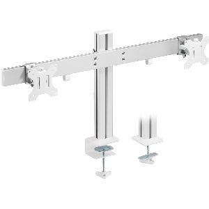 InLine® Aluminium Monitor-Tischhalterung für 2 Monitore bis 32", 8kg 23184A