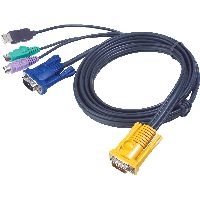 ATEN 2L-5302UP KVM Kabelsatz, VGA, USB, PS/2, Länge 1,8m 60692F