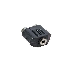 InLine® Audio Adapter, 3,5mm Klinke Buchse Mono an 2x Cinch Buchse 99338