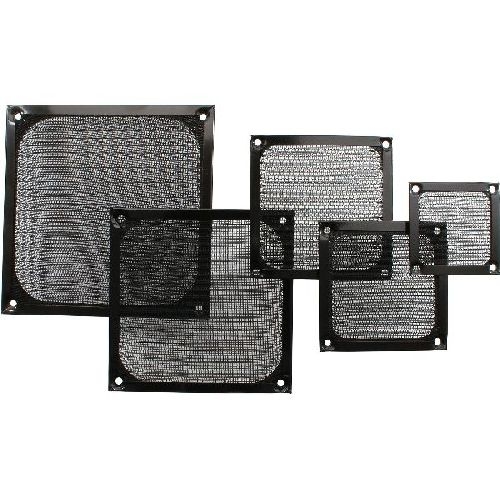 InLine® Lüftergitter, Aluminium Filter, 60x60mm, schwarz 33376S