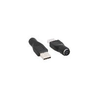 InLine® USB PS/2 Adapter, USB Stecker A auf PS/2 Buchse 33102K