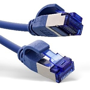 InLine® Patchkabel Slim, Cat.6A, S/FTP, TPE (LSZH) flexibel, PoE, blau, 25m 74925B