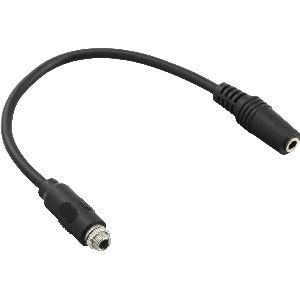 InLine® Audio Adapterkabel zum Einbau 1x mit Gewinde, 3,5mm Stereo BU/BU, 0,2m 99303I