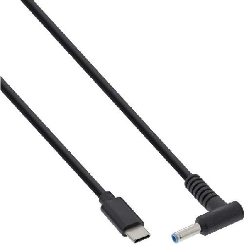 InLine® USB-C zu HP Notebook (rund/klein) Ladekabel, 2m 26674
