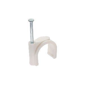InLine® Kabelschelle 8mm rund, weiß, 100 Stück 44020B