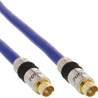 InLine® S-VHS Kabel, PREMIUM, vergoldete Stecker, 4pol mini DIN ST / ST, 15m 89959P