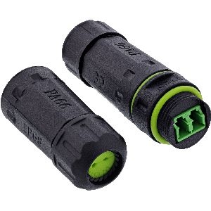 InLine® LWL-Kupplung LC, IP68, 2x2 LC Buchse, Outdoor, M20 69927B