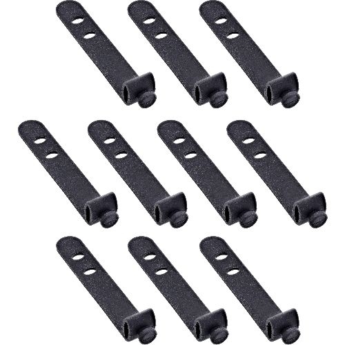 10er Pack InLine® Kabelbinder Silikon, wiederverschließbar, 65x10mm, schwarz 59972B