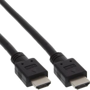 InLine® HDMI Kabel, HDMI-High Speed, Stecker / Stecker, schwarz, 2m 17602E