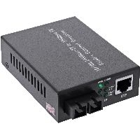 InLine® Netzwerk Media Konverter 10/100/1000Mb/s TP zu LWL (SC Duplex), MM, 550m 66659A