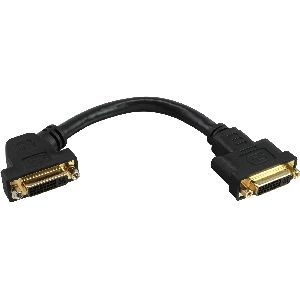 InLine® DVI-I Adapterkabel, 24+5 DVI Buchse auf Buchse, zum Einbau, vergoldete Kontakte, 0,2m 17301G