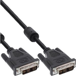 InLine® DVI-I Kabel, digital/analog, 24+5 Stecker / Stecker, Dual Link, 1,8m 17791