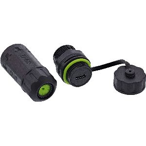 InLine® USB-C-Kabelkupplung, kurz, IP68, 2x USB-C Buchse, geschirmt 69927M