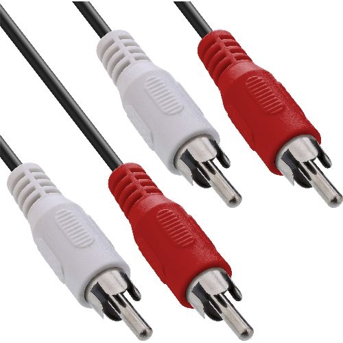 InLine® Cinch Kabel, 2x Cinch, Stecker / Stecker, 5m 89938