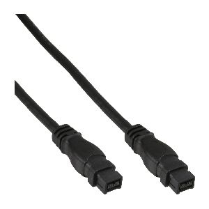 InLine® FireWire Kabel, IEEE1394 9pol Stecker / Stecker, schwarz, 5m 39905