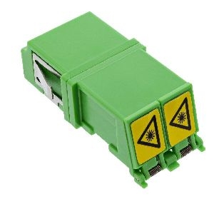 InLine® LWL Kupplung, Duplex LC/LC, singlemode, grün, mit Shutter 89989O