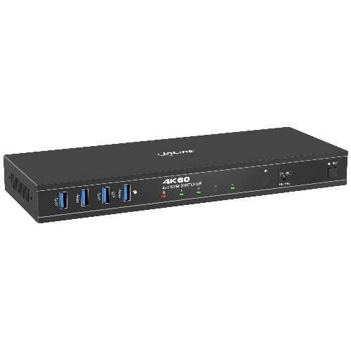 InLine® KVM Switch, 4x1, DP 4K/60Hz, USB 3.2 Hub 57885J