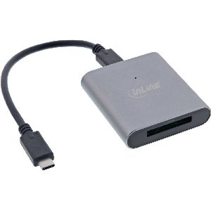 InLine® Card Reader USB 3.2 Gen.2 USB-C oder USB-A, für CFexpress Typ-B Karten 66771