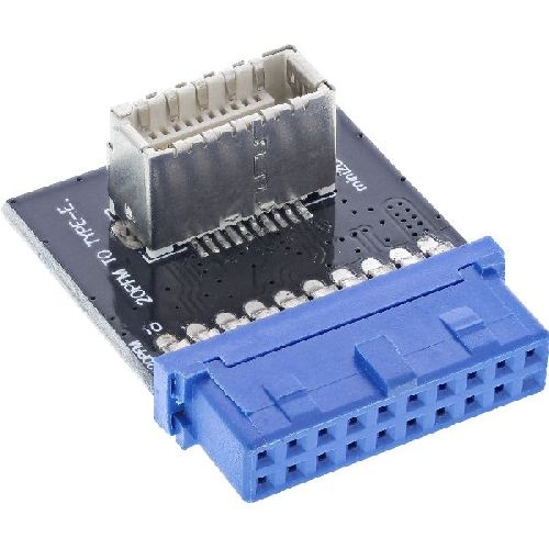 InLine® USB 3.0 zu USB 3.1 Frontpanel Key-B Adapter intern 33446C