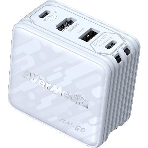 AVerMedia CoreGo (White) - 100W GaN Ladegerät mit 4K HDMI Ausgang 46381