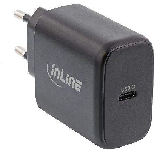 InLine® USB PD Netzteil, GaN Ladegerät, Single USB-C, Power Delivery, 65W 31506D