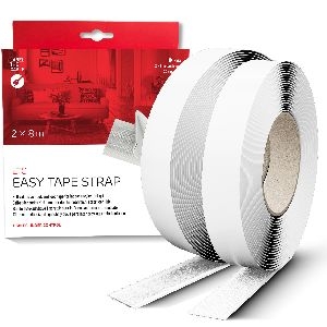 LABEL THE CABLE LTC Easy Tape Strap, Klettbandrolle selbstklebend 20mm, weiß, 8m 59937D