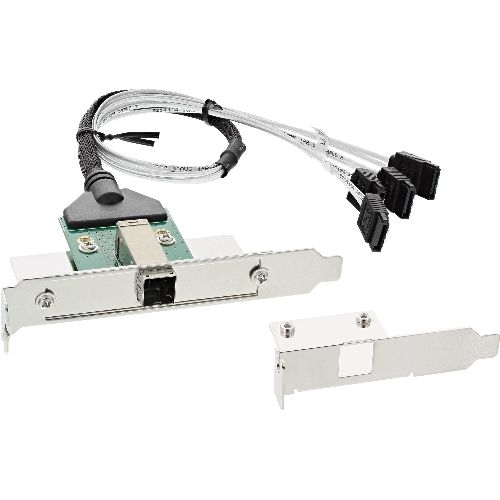 InLine® SAS HD Slotblech PCI + 50p Centr., mit Kabel, ext. SFF-8644 auf int. 4x 27659B