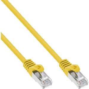 InLine® Patchkabel, SF/UTP, Cat.5e, gelb, 0,25m 72522Y